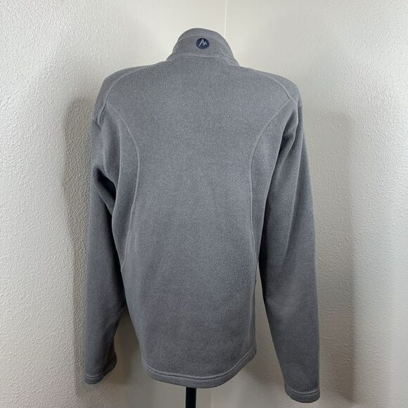 Marmot Full Zip Gray Fleece Jacket Men’s Sz Medium Coat Cozy Warm - Picture 3 of 7